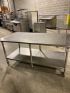 All S/S 72" x 36" Work Table w/ Under-shelf & Casters